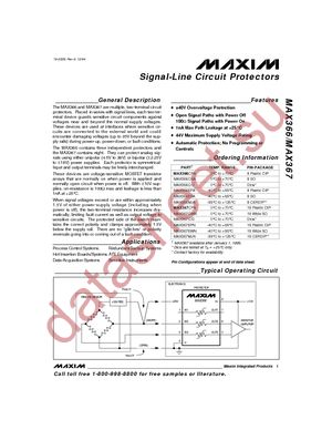 MAX366CPA+ datasheet  